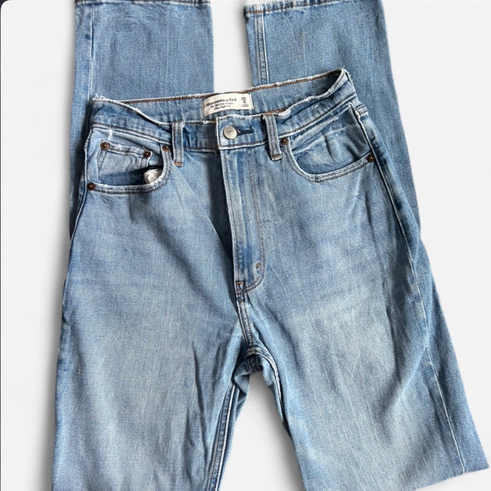 Abercrombie & Fitch 90s Slim Straight - ultra high rise jeans 25 LONG / 0 Long